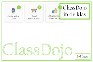 Classdojo in de klas - juf Inger