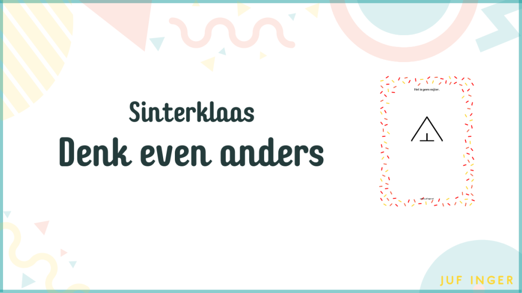 Sinterklaas: Denk even anders