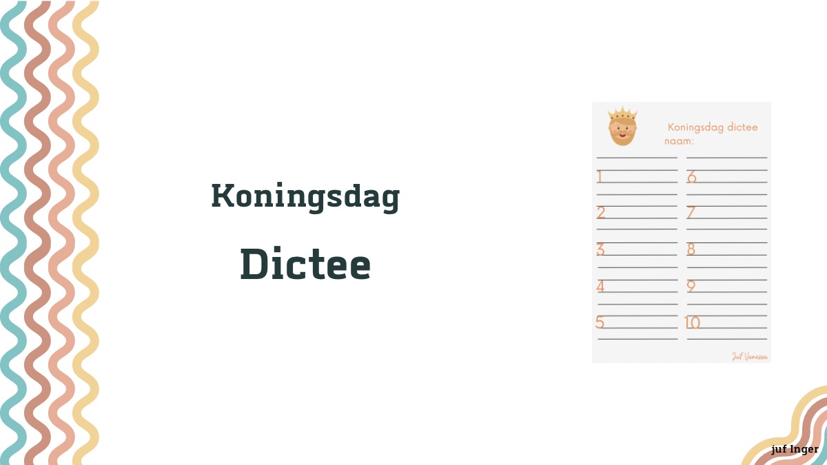 Koningsdag dictee