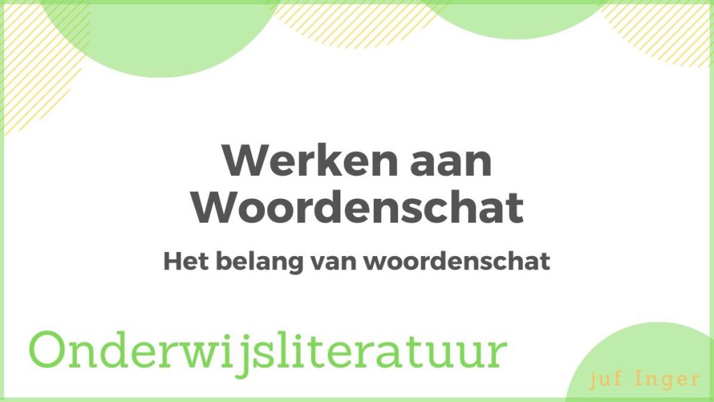 het belang van woordenschat