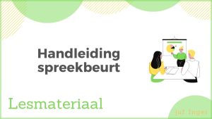 handleiding spreekbeurt