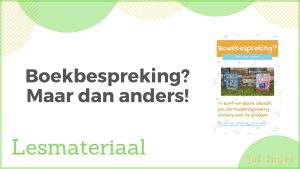 Boekbespreking? Maar dan anders!