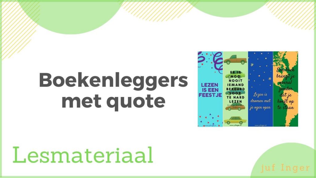 Boekenleggers met quote