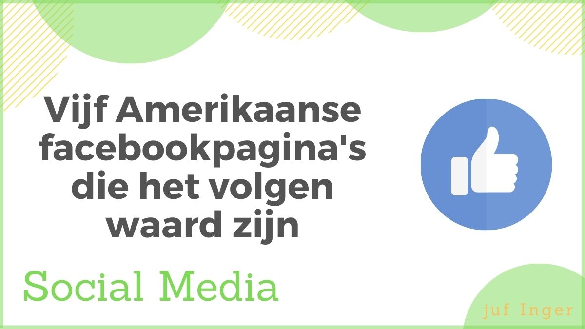 Vijf Amerikaanse facebookpagina's die het volgen waard zijn