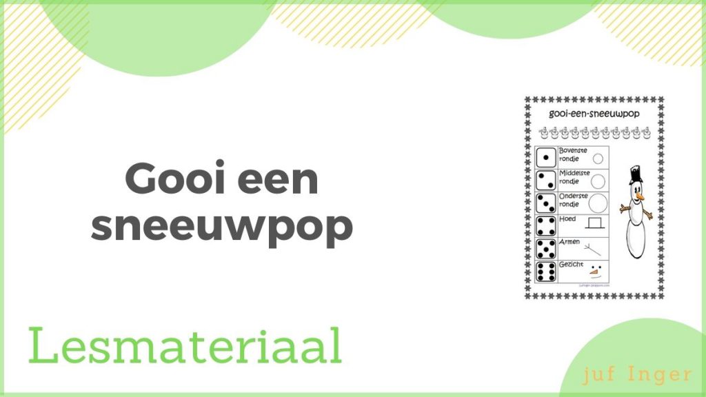 gooi een sneeuwpop