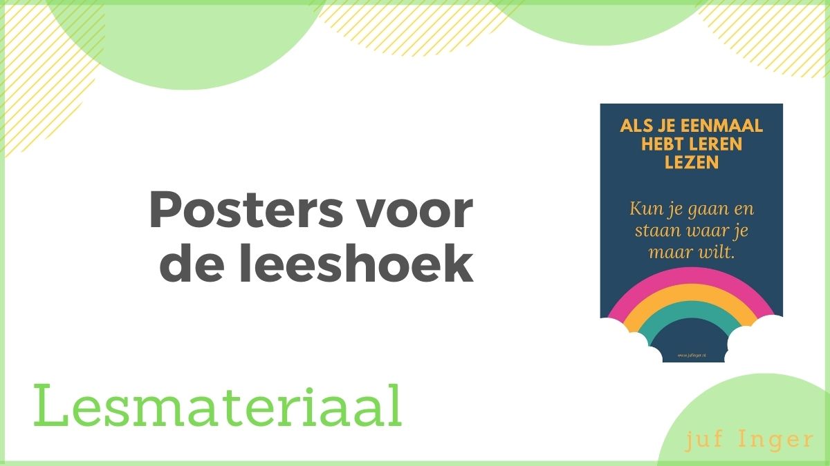 posters voor de leeshoek