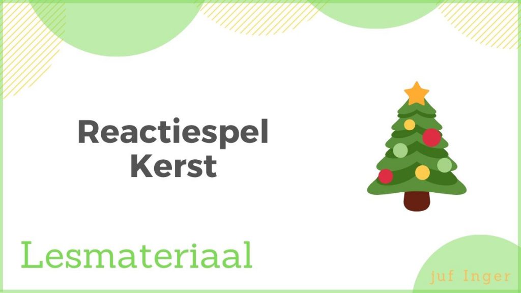 reactiespel kerst