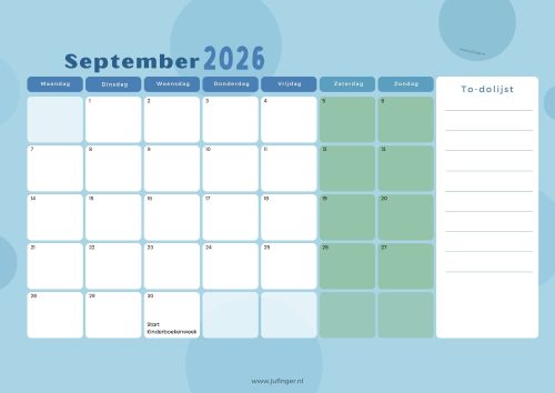 Kalender blauwgroen 2026-2027 (met vakanties etc) 1