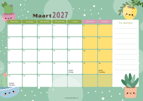 Kalender planten 2026-2027 (met vakanties etc) 1