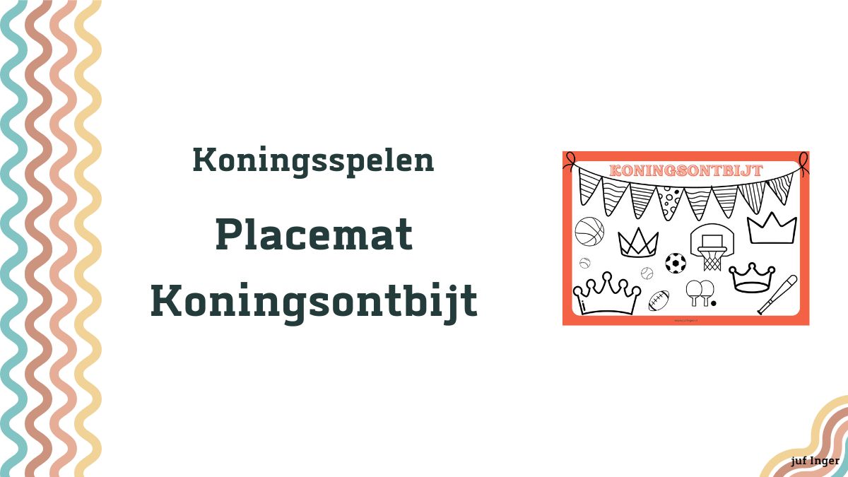 Placemat Koningsontbijt