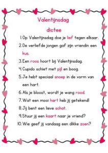 valentijnsdagdictee
