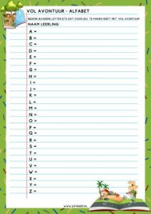 Vol Avontuur! Alfabet