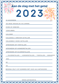 aan de slag met het getal 2023