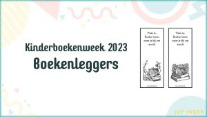 boekenleggers kinderboekenweek 2023