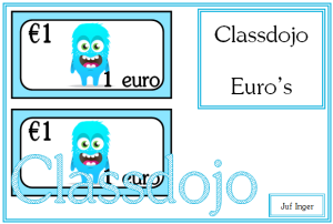 classdojo euro's - juf Inger