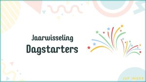 dagstarters jaarwisseling