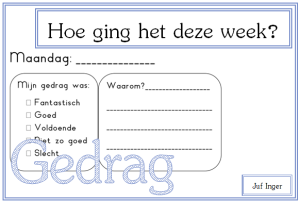 hoe ging het deze week