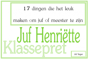 klassepret - juf henriette