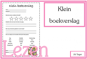 Wonderbaar Klein boekverslag - Juf Inger EB-49