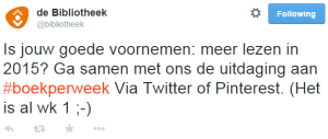 tweet bibliotheek